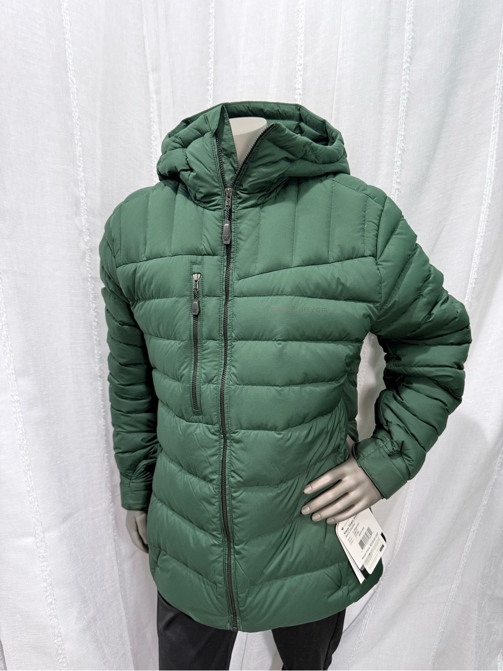 Obermeyer men’s small Kelsy’s down hoody in Forest green